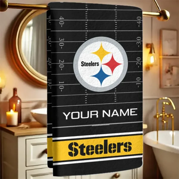 Pittsburgh Steelers New Bath Towel Custom Any Name Gift For Fan SPTNBATHTOWEL155