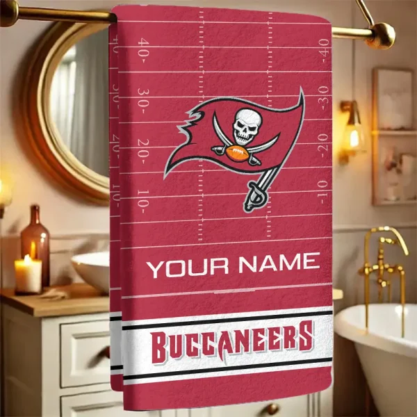 Tampa Bay Buccaneers New Bath Towel Custom Any Name Gift For Fan SPTNBATHTOWEL158