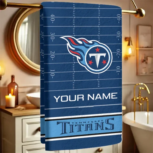 Tennessee Titans New Bath Towel Custom Any Name Gift For Fan SPTNBATHTOWEL159