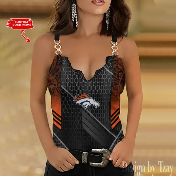 Denver Broncos Women’s Chain Straps Tank Top SPTWCSTT180