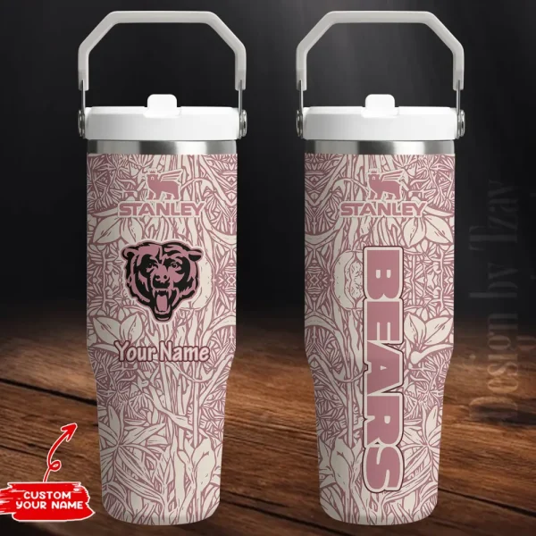 Chicago Bears Edition Sport Fan Gift Flip Straw 30oz Tumbler AZFST058