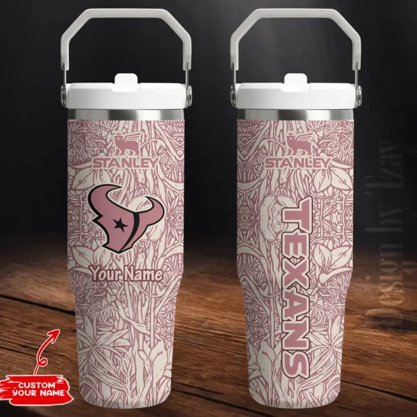 Houston Texans Edition Sport Fan Gift Flip Straw 30oz Tumbler AZFST065