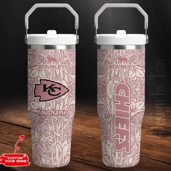 Kansas City Chiefs Edition Sport Fan Gift Flip Straw 30oz Tumbler AZFST068
