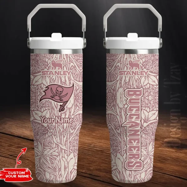 Tampa Bay Buccaneers Edition Sport Fan Gift Flip Straw 30oz Tumbler AZFST082