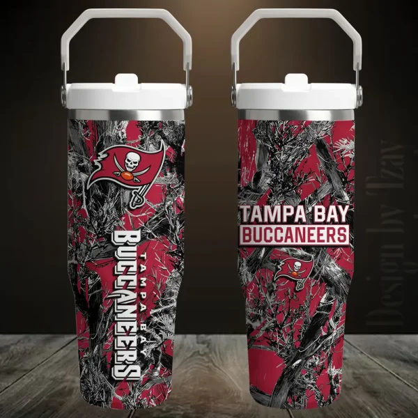 Tampa Bay Buccaneers Edition Sport Fan Gift Flip Straw 30oz Tumbler AZFST123