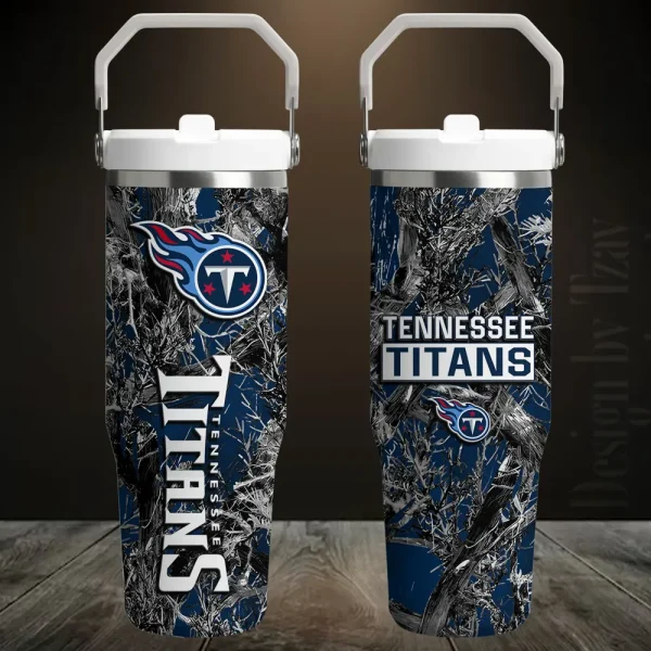Tennessee Titans Edition Sport Fan Gift Flip Straw 30oz Tumbler AZFST125