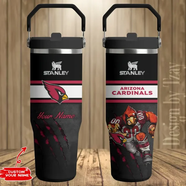Arizona Cardinals Edition Sport Fan Gift Flip Straw 30oz Tumbler AZFST129 - Image 2