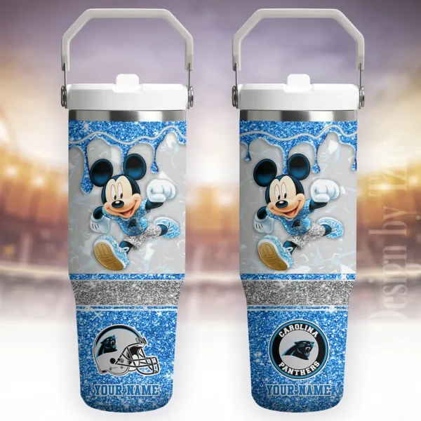 Carolina Panthers Edition Sport Fan Gift Flip Straw 30oz Tumbler AZFST165