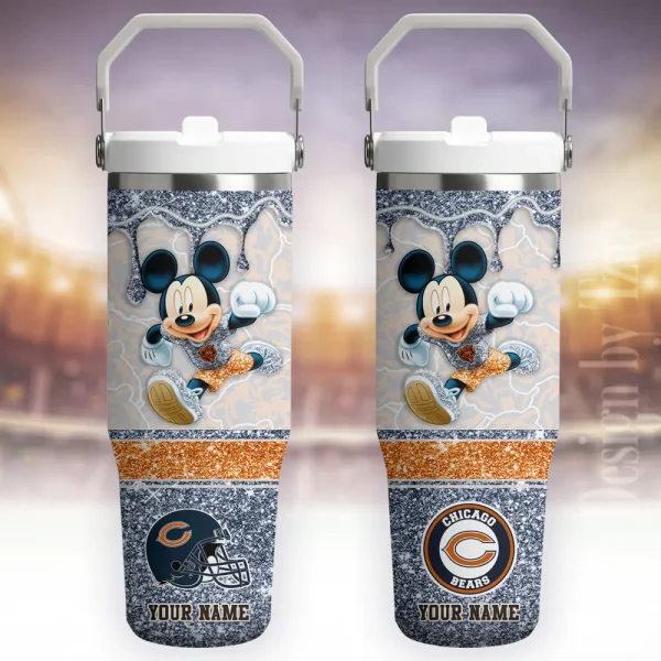 Chicago Bears Edition Sport Fan Gift Flip Straw 30oz Tumbler AZFST166