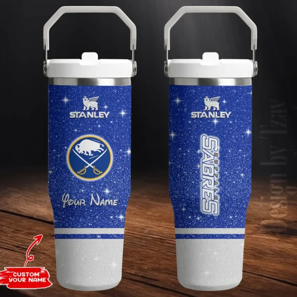 Buffalo Sabres Edition Sport Fan Gift Flip Straw 30oz Tumbler AZFST194