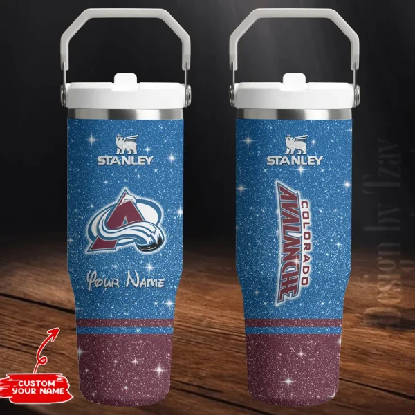 Colorado Avalanche Edition Sport Fan Gift Flip Straw 30oz Tumbler AZFST198