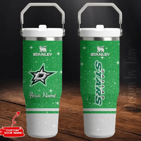 Dallas Stars Edition Sport Fan Gift Flip Straw 30oz Tumbler AZFST200