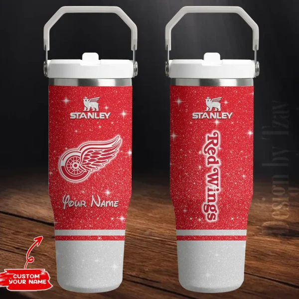Detroit Red Wings Edition Sport Fan Gift Flip Straw 30oz Tumbler AZFST201