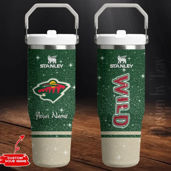 Minnesota Wild Edition Sport Fan Gift Flip Straw 30oz Tumbler AZFST203