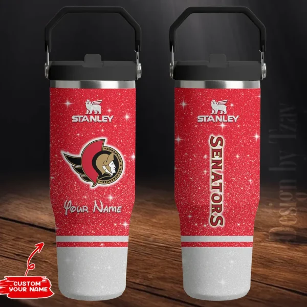 Ottawa Senators Edition Sport Fan Gift Flip Straw 30oz Tumbler AZFST210