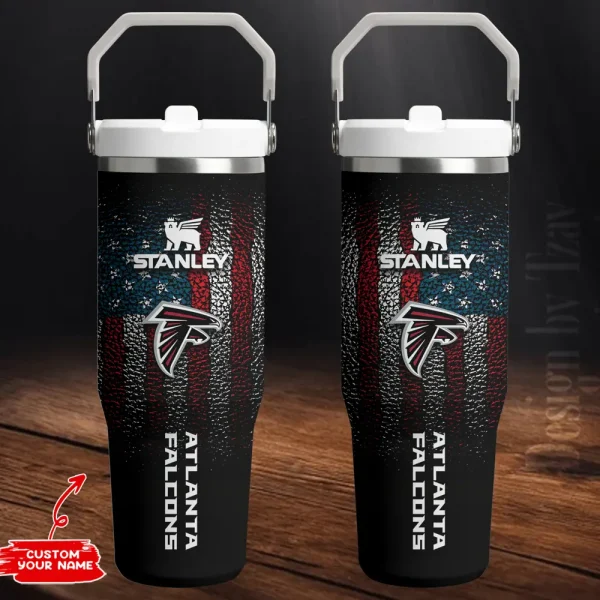 Atlanta Falcons Edition Sport Fan Gift Flip Straw 30oz Tumbler AZFST226 - Image 2