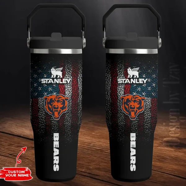 Chicago Bears Edition Sport Fan Gift Flip Straw 30oz Tumbler AZFST230