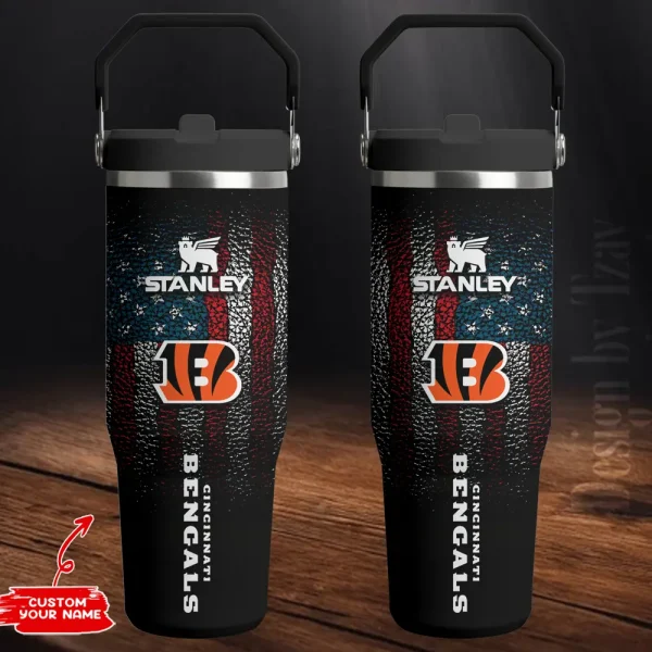 Cincinnati Bengals Edition Sport Fan Gift Flip Straw 30oz Tumbler AZFST231 - Image 2