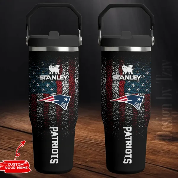 New England Patriots Edition Sport Fan Gift Flip Straw 30oz Tumbler AZFST246