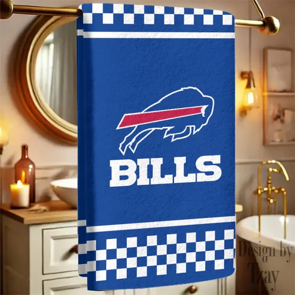 Buffalo Bills New Bath Towel Custom Any Name Gift For Fan SPTNBATHTOWEL164
