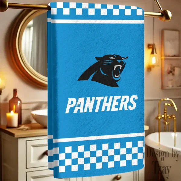 Carolina Panthers New Bath Towel Custom Any Name Gift For Fan SPTNBATHTOWEL165