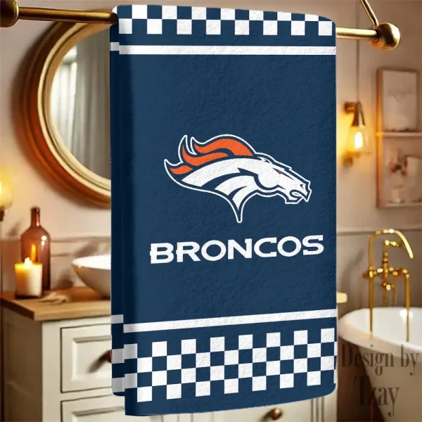 Denver Broncos New Bath Towel Custom Any Name Gift For Fan SPTNBATHTOWEL173