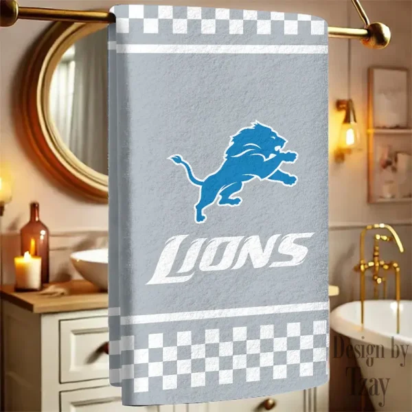 Detroit Lions New Bath Towel Custom Any Name Gift For Fan SPTNBATHTOWEL174