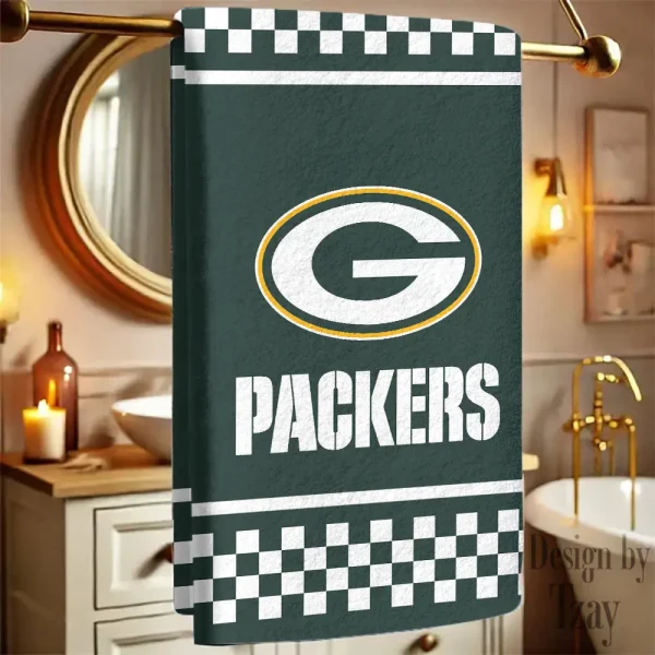 Green Bay Packers New Bath Towel Custom Any Name Gift For Fan SPTNBATHTOWEL177