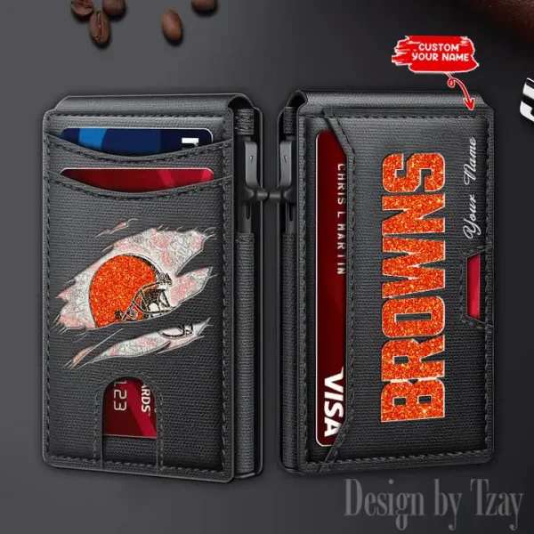 Cleveland Browns Blocking Pop Up Card Holder SPTFCS117 - Image 2