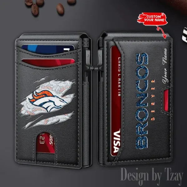 Denver Broncos Blocking Pop Up Card Holder SPTFCS119