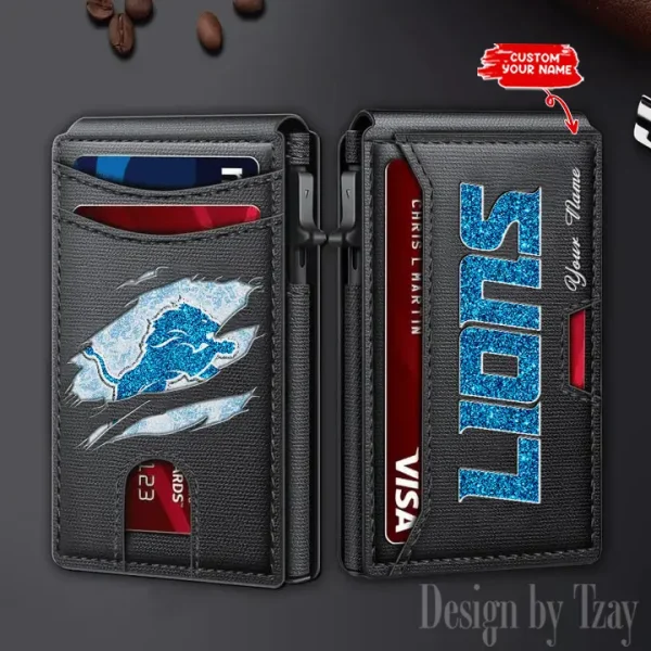 Detroit Lions Blocking Pop Up Card Holder SPTFCS120