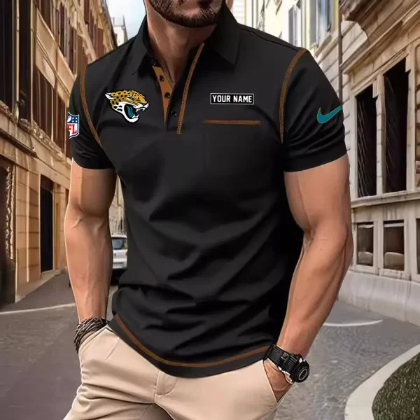 Jacksonville Jaguars Summer Fashion Polo Shirts for Men Minimalist Men's Short Sleeve Tee SPTCPSSMS015
