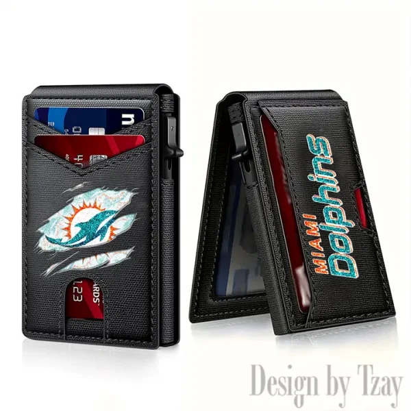 Miami Dolphins Blocking Pop Up Card Holder SPTFCS129