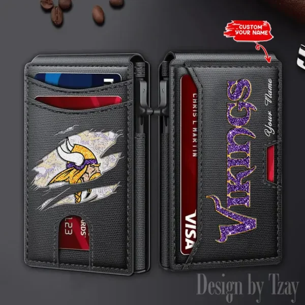 Minnesota Vikings Blocking Pop Up Card Holder SPTFCS130