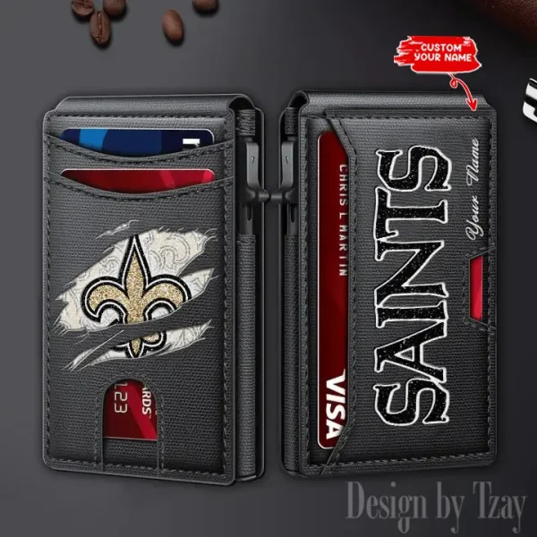 New Orleans Saints Blocking Pop Up Card Holder SPTFCS132