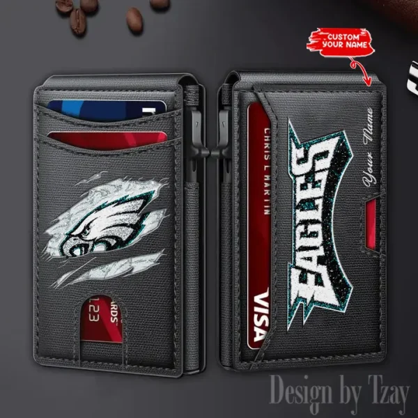 Philadelphia Eagles Blocking Pop Up Card Holder SPTFCS135 - Image 2