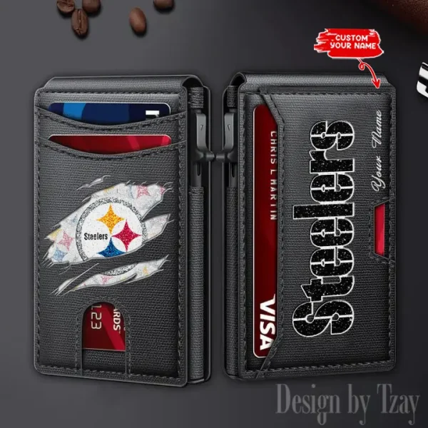 Pittsburgh Steelers Blocking Pop Up Card Holder SPTFCS136
