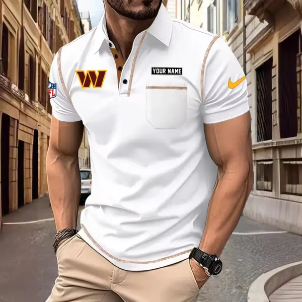 Washington Commanders Summer Fashion Polo Shirts for Men Minimalist Men's Short Sleeve Tee SPTCPSSMS032 - Image 3