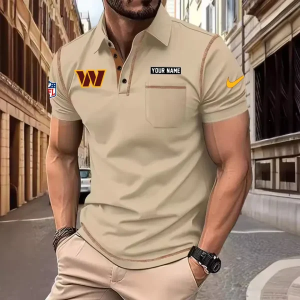 Washington Commanders Summer Fashion Polo Shirts for Men Minimalist Men's Short Sleeve Tee SPTCPSSMS032