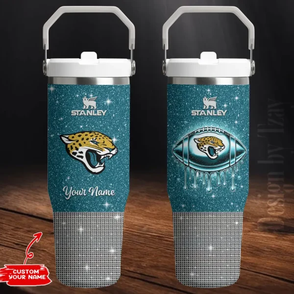 Jacksonville Jaguars Portable Car Cup Stainless Steel 304 Tumbler Water Bottle 30oz AZFST272