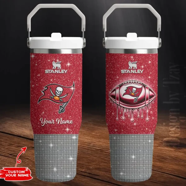 Tampa Bay Buccaneers Portable Car Cup Stainless Steel 304 Tumbler Water Bottle 30oz AZFST287