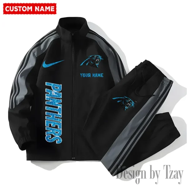 Carolina Panthers NFL 2 Piece Casual Athletic Jogging Warm Up S9VSS2PS460 - Image 2