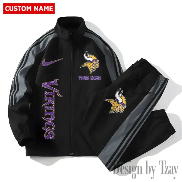 Minnesota Vikings NFL 2 Piece Casual Athletic Jogging Warm Up S9VSS2PS476 - Image 2