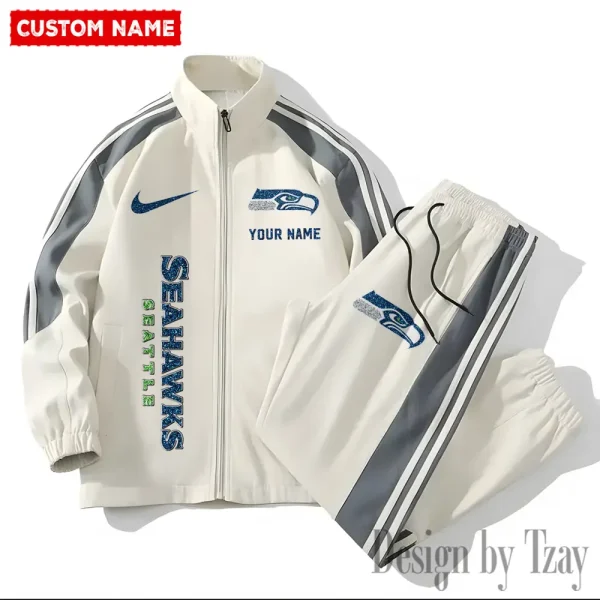 Seattle Seahawks NFL 2 Piece Casual Athletic Jogging Warm Up S9VSS2PS484 - Image 2