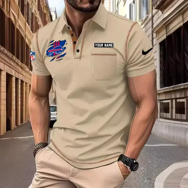Buffalo Bills Summer Fashion Polo Shirts for Men Minimalist Men's Short Sleeve Tee SPTCPSSMS036