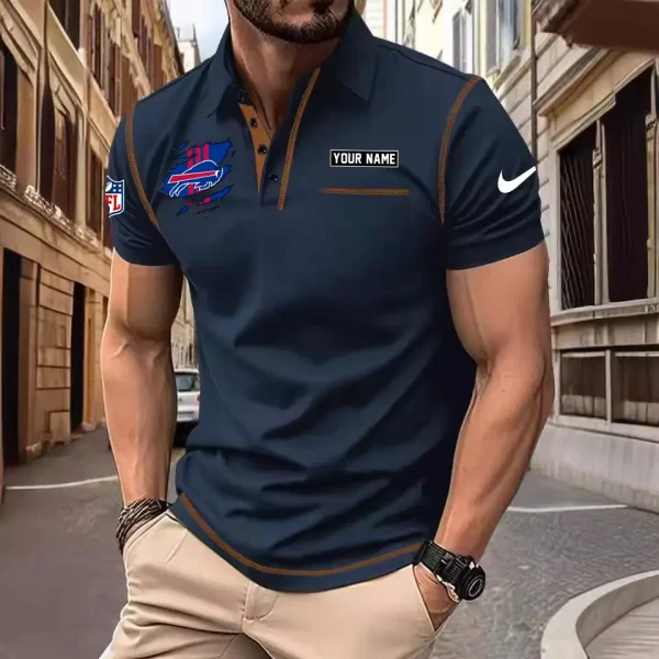 Buffalo Bills Summer Fashion Polo Shirts for Men Minimalist Men's Short Sleeve Tee SPTCPSSMS036 - Image 6