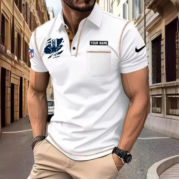 Dallas Cowboys Summer Fashion Polo Shirts for Men Minimalist Men's Short Sleeve Tee SPTCPSSMS041 - Image 5