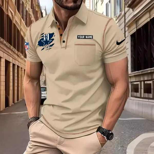 Dallas Cowboys Summer Fashion Polo Shirts for Men Minimalist Men's Short Sleeve Tee SPTCPSSMS041 - Image 6