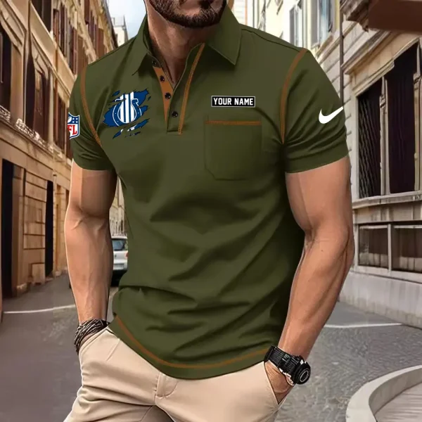 Indianapolis Colts Summer Fashion Polo Shirts for Men Minimalist Men's Short Sleeve Tee SPTCPSSMS046 - Image 5