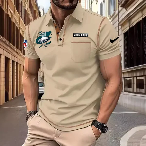 Philadelphia Eagles Summer Fashion Polo Shirts for Men Minimalist Men's Short Sleeve Tee SPTCPSSMS058